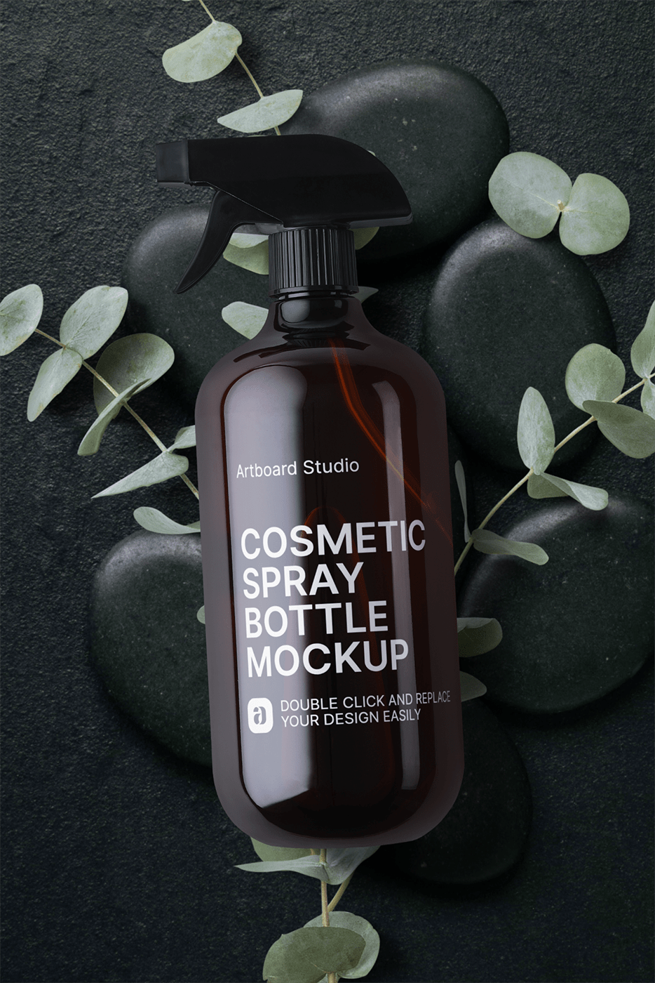 Discover 10 spray bottle mockup designs on dribbble. Amber Cosmetic Spray Bottle Mockup Scene