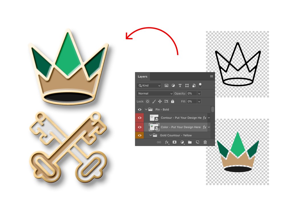 16+ Download Enamel Pin Mockup Free PSD
