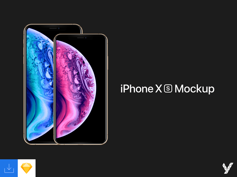50+ Download Iphone Xs Mockup Sketch PSD