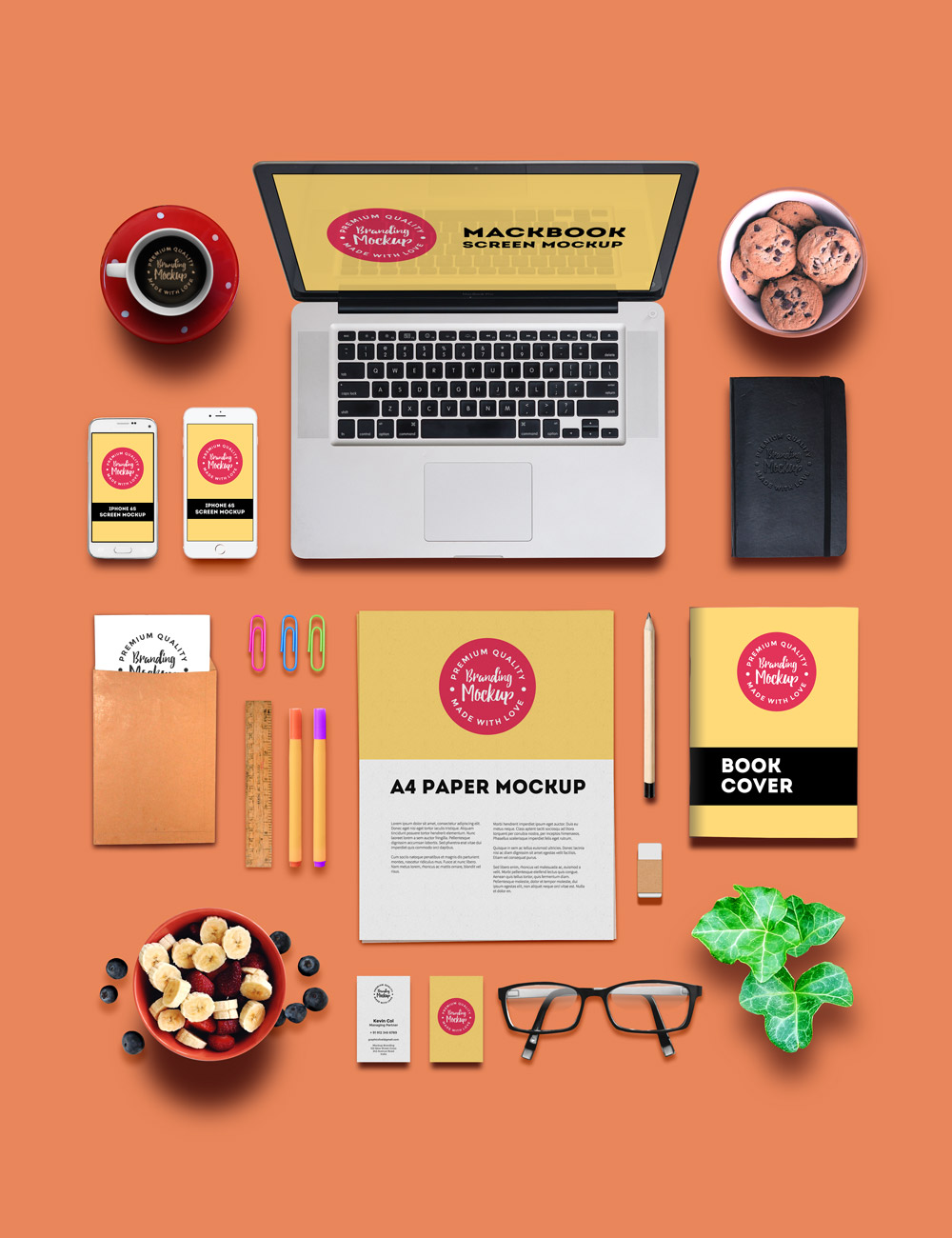 35+ Download Restaurant Branding Mockup Psd Free&nbsp;PSD