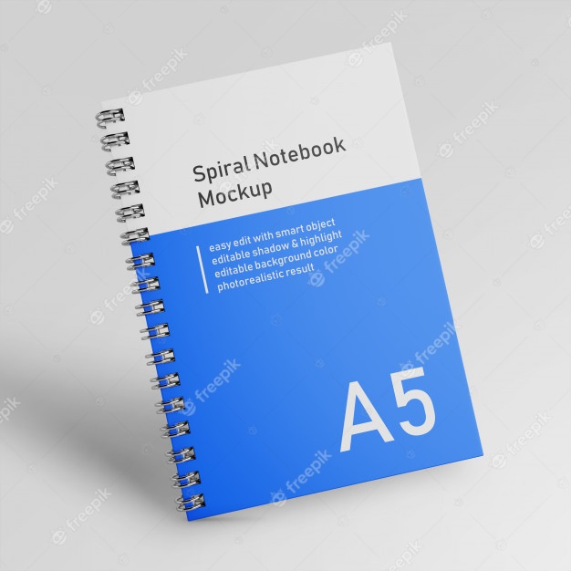 30+ Download Free Mockup Spiral Notebook&nbsp;PSD