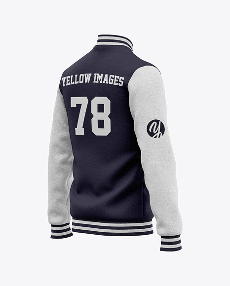 We would like to show you a description here but the site won’t allow us. Men S Heather Varsity Jacket Mockup Back Half Side View