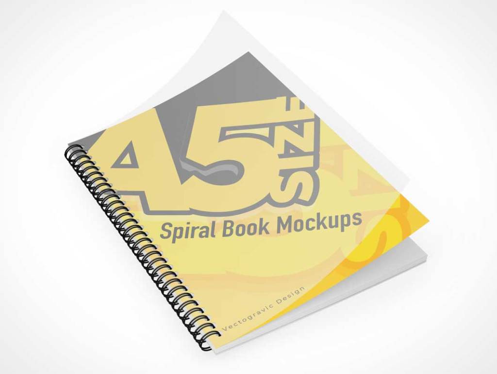 30+ Download Spiral Notebook Mockup Generator Free PSD