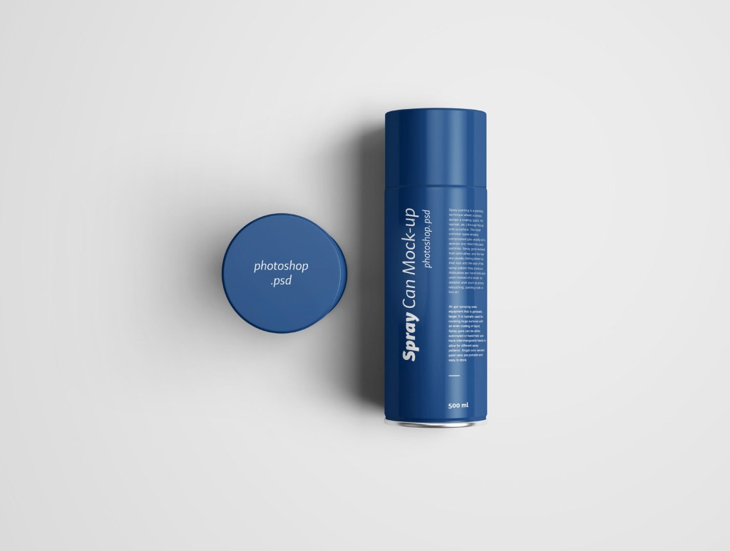 44+ Download Spray Paint Can Mockup Free PSD